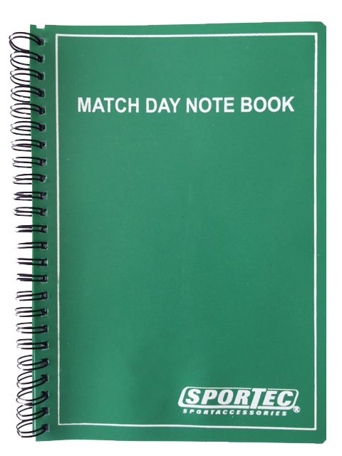 Match day notebook voetbal